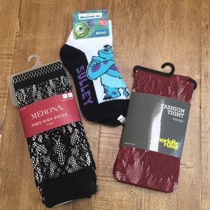 NEW Lace Tights and Knee High Socks